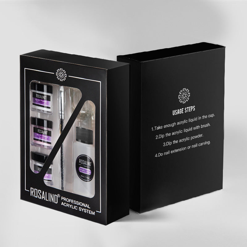 Kit Acrilico Unghie Professionale 6‑in‑1 per Ricostruzione e Allungamento