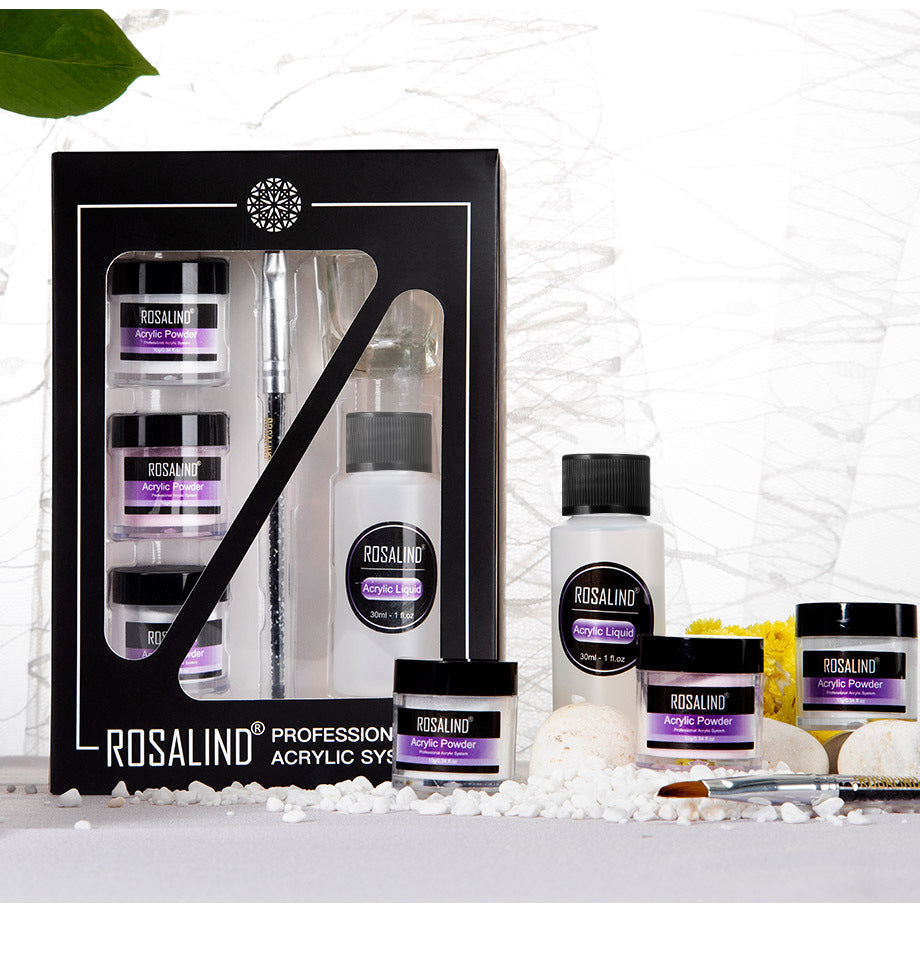 Kit Acrilico Unghie Professionale 6‑in‑1 per Ricostruzione e Allungamento