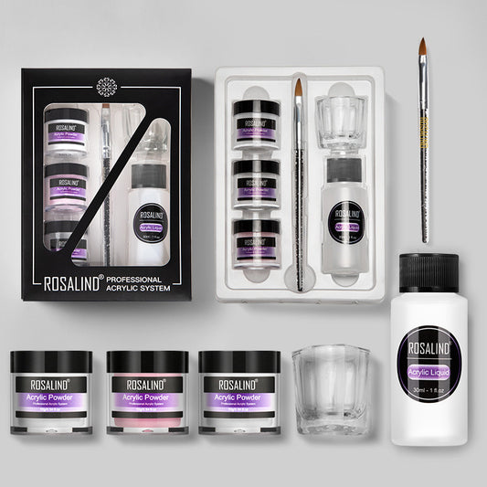 Kit Acrilico Unghie Professionale 6‑in‑1 per Ricostruzione e Allungamento